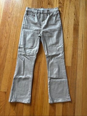 LOFT Metallic Tan Bootcut Pants